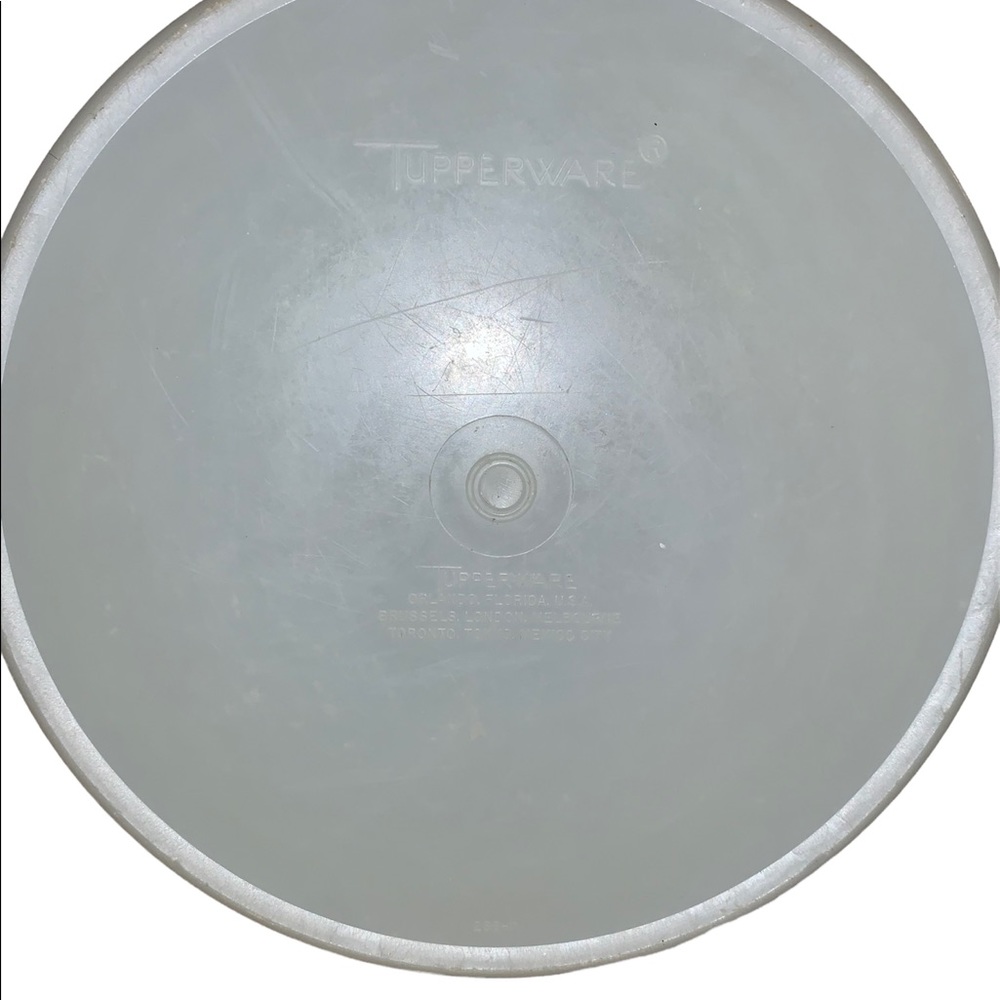 Vintage Tupperware White Large Canister